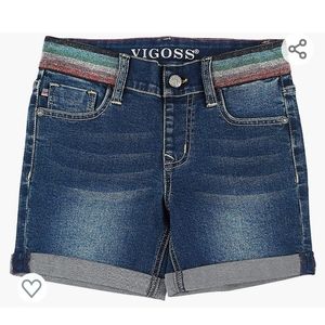 Vigoss pull on jean shorts for girls